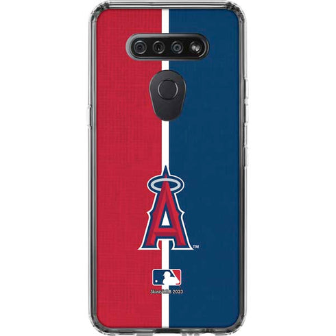 MLB Los Angeles Angels Split LG K51/Q51 Clear Case