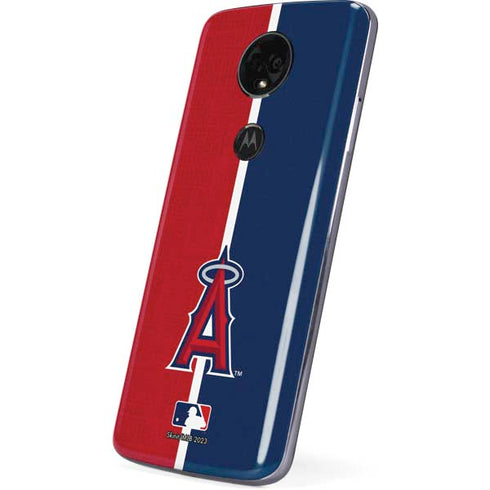 MLB Los Angeles Angels Split Moto E5 Plus Skin