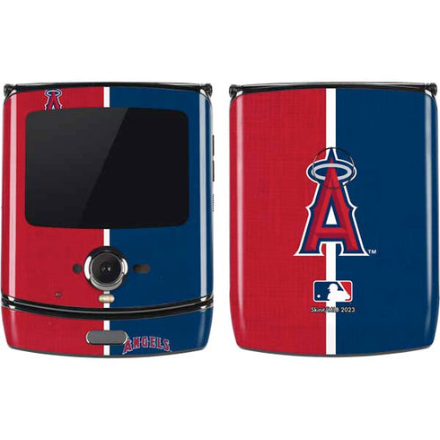 MLB Los Angeles Angels Split Motorola RAZR Skin