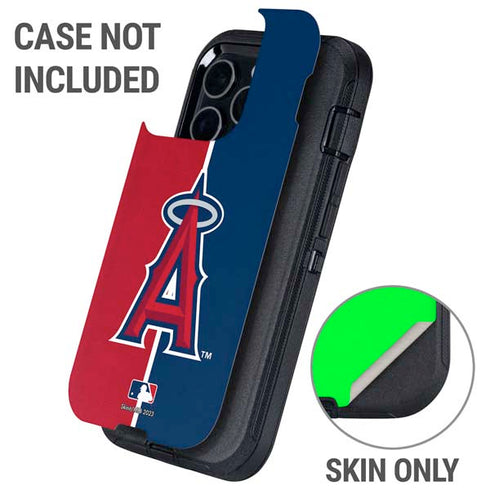 MLB Los Angeles Angels Split Otterbox Defender iPhone Skin