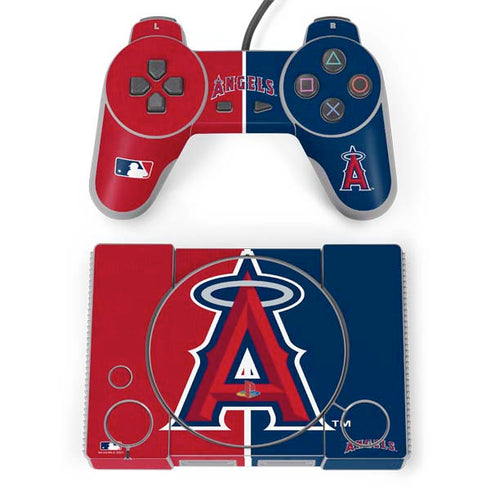 MLB Los Angeles Angels Split PlayStation Classic Bundle Skin