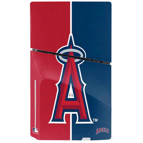 MLB Los Angeles Angels Split PS5 Slim Disk Bundle Skin