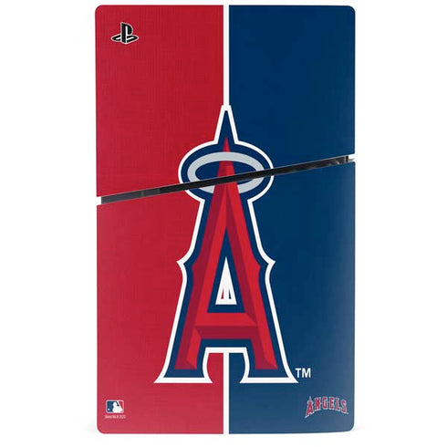 MLB Los Angeles Angels Split PS5 Slim Digital Edition Bundle Skin