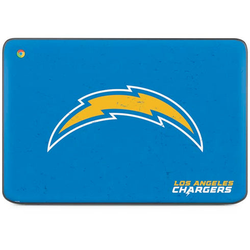NFL Los Angeles Chargers - Alternate Distressed HP Chromebook Skin