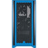 NFL Los Angeles Chargers - Alternate Distressed Corsair 4000D Tempered Glass Mid-Tower ATX Case Skin