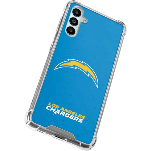 NFL Los Angeles Chargers - Alternate Distressed Galaxy A14 5G Clear Case