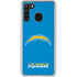 NFL Los Angeles Chargers - Alternate Distressed Galaxy A21 Clear Case