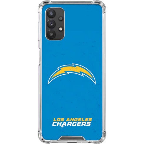 NFL Los Angeles Chargers - Alternate Distressed Galaxy A32 5G Clear Case