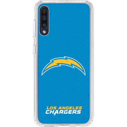 NFL Los Angeles Chargers - Alternate Distressed Galaxy A50 Clear Case