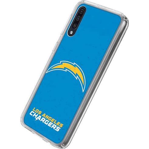 NFL Los Angeles Chargers - Alternate Distressed Galaxy A50 Clear Case