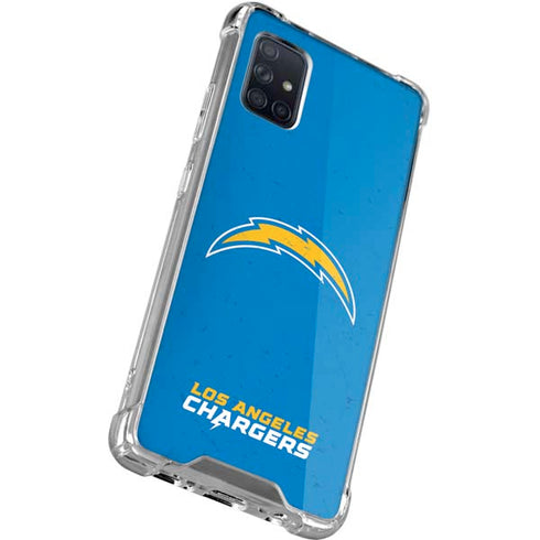 NFL Los Angeles Chargers - Alternate Distressed Galaxy A51 5G Clear Case