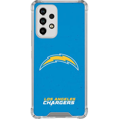 NFL Los Angeles Chargers - Alternate Distressed Galaxy A53 5G Clear Case