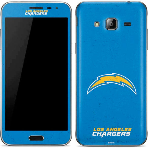 NFL Los Angeles Chargers - Alternate Distressed Galaxy J3 Skin