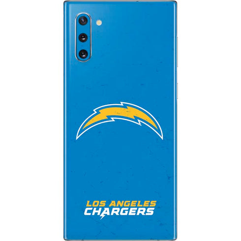 NFL Los Angeles Chargers - Alternate Distressed Galaxy Note 10 Skin