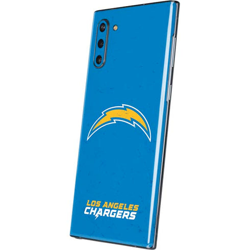 NFL Los Angeles Chargers - Alternate Distressed Galaxy Note 10 Skin