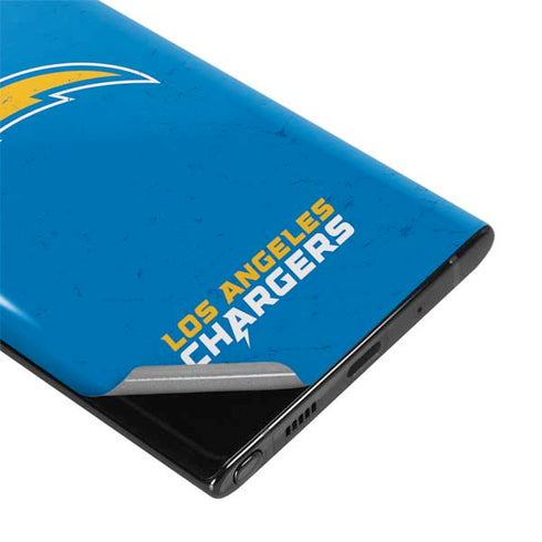 NFL Los Angeles Chargers - Alternate Distressed Galaxy Note 10 Skin