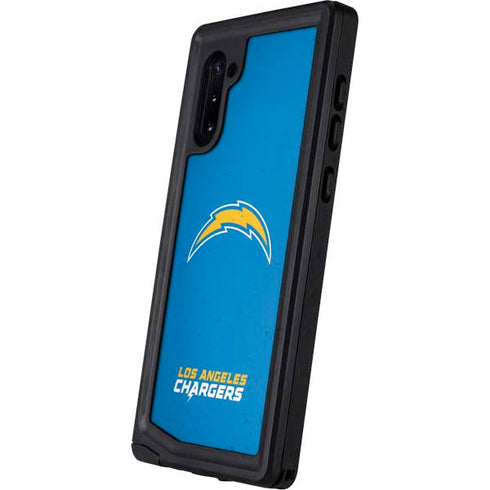 NFL Los Angeles Chargers - Alternate Distressed Galaxy Note 10 Waterproof Case