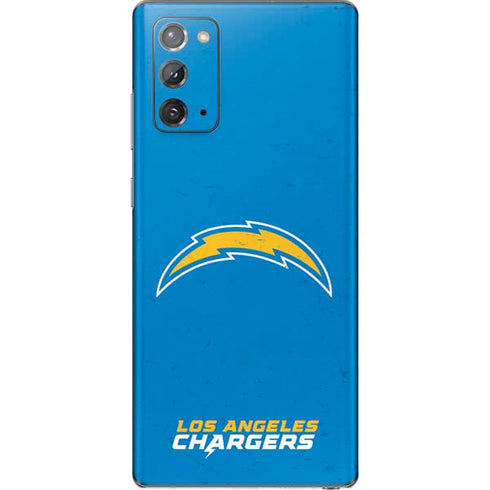 NFL Los Angeles Chargers - Alternate Distressed Galaxy Note20 5G Skin
