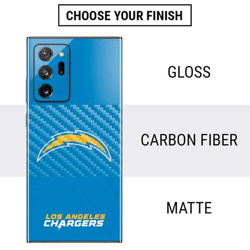NFL Los Angeles Chargers - Alternate Distressed Galaxy Note20 Ultra 5G Skin