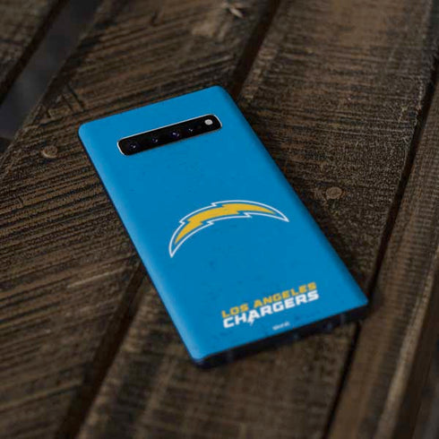 NFL Los Angeles Chargers - Alternate Distressed Galaxy S10 Plus Skin