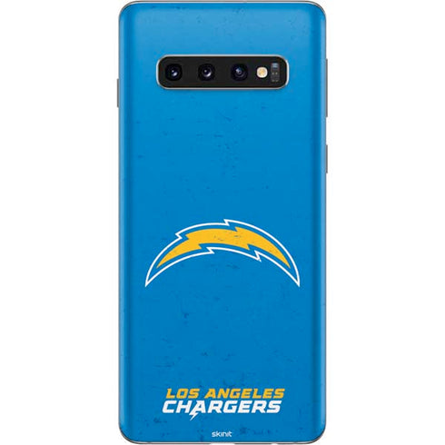 NFL Los Angeles Chargers - Alternate Distressed Galaxy S10 Skin