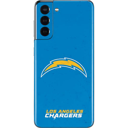 NFL Los Angeles Chargers - Alternate Distressed Galaxy S21 5G Skin