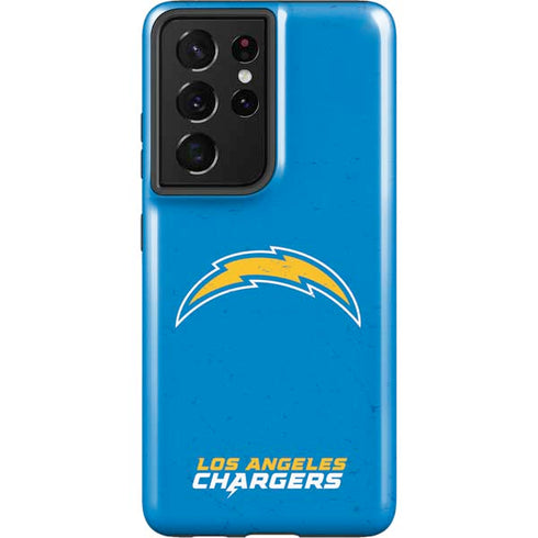 NFL Los Angeles Chargers - Alternate Distressed Galaxy S21 Ultra 5G Pro Case