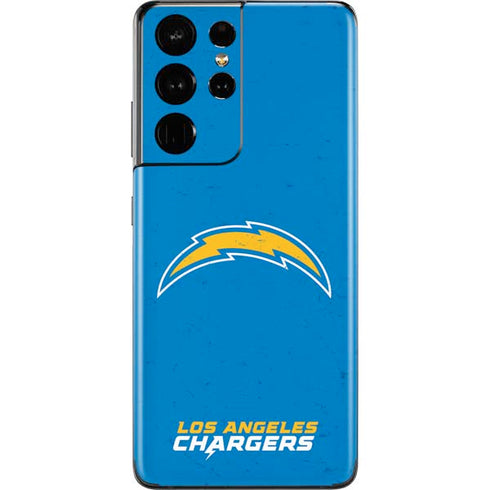 NFL Los Angeles Chargers - Alternate Distressed Galaxy S21 Ultra 5G Skin