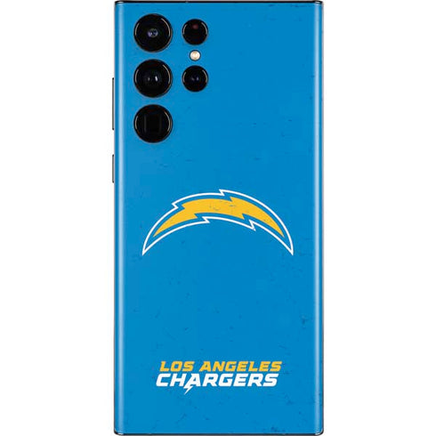 NFL Los Angeles Chargers - Alternate Distressed Galaxy S22 Ultra Skin
