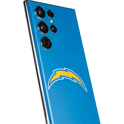 NFL Los Angeles Chargers - Alternate Distressed Galaxy S22 Ultra Skin