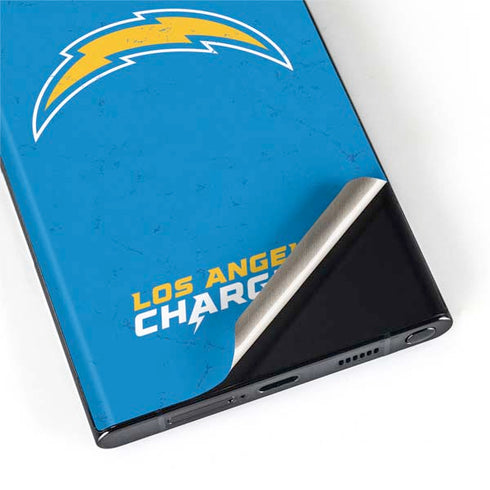 NFL Los Angeles Chargers - Alternate Distressed Galaxy S22 Ultra Skin