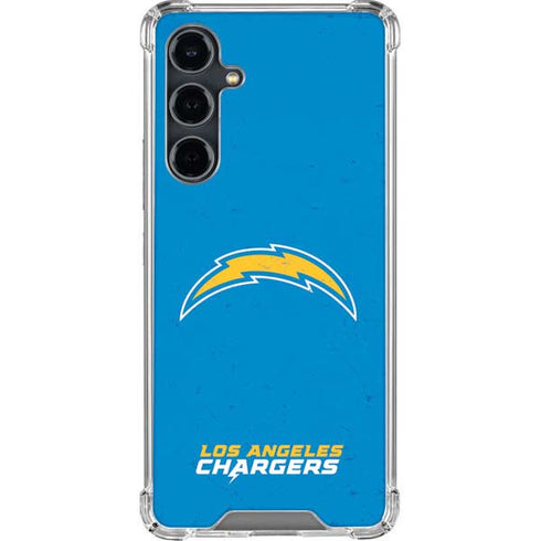 NFL Los Angeles Chargers - Alternate Distressed Galaxy S23 FE Clear Case