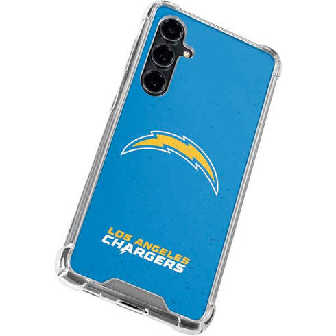 NFL Los Angeles Chargers - Alternate Distressed Galaxy S23 FE Clear Case