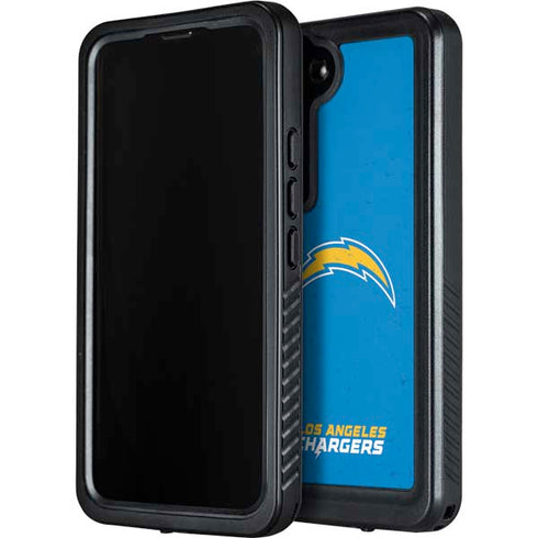 NFL Los Angeles Chargers - Alternate Distressed Galaxy S23 Plus Waterproof Case