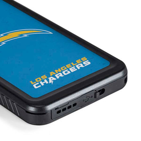 NFL Los Angeles Chargers - Alternate Distressed Galaxy S23 Plus Waterproof Case