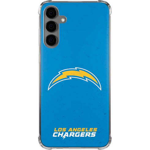 NFL Los Angeles Chargers - Alternate Distressed Galaxy S24 Plus Clear Case