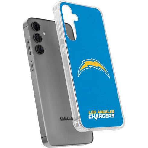 NFL Los Angeles Chargers - Alternate Distressed Galaxy S24 Plus Clear Case