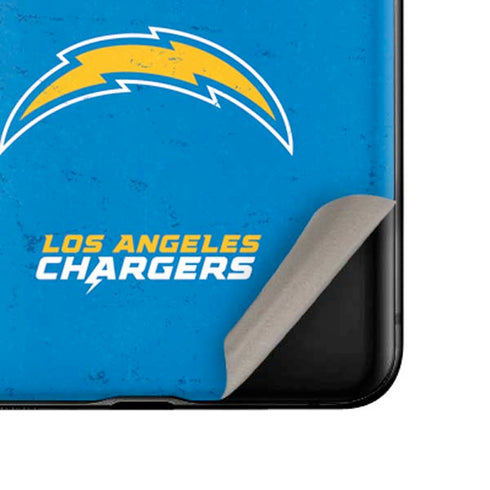 NFL Los Angeles Chargers - Alternate Distressed Galaxy Z Flip Skin