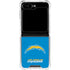NFL Los Angeles Chargers - Alternate Distressed Galaxy Z Flip5 5G Clear Case