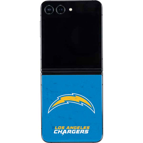 NFL Los Angeles Chargers - Alternate Distressed Galaxy Z Flip5 5G Skin
