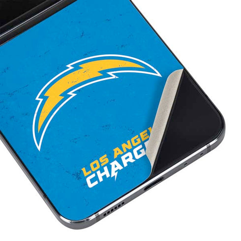 NFL Los Angeles Chargers - Alternate Distressed Galaxy Z Flip5 5G Skin