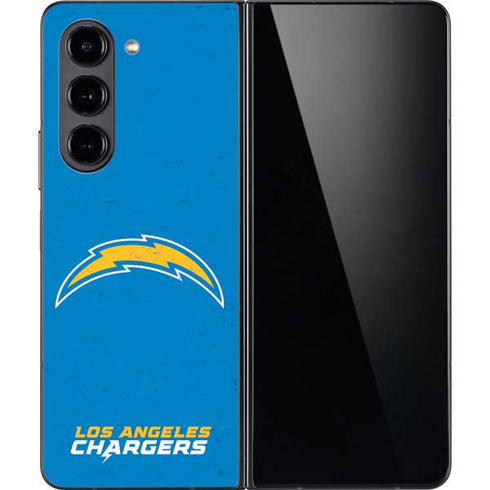 NFL Los Angeles Chargers - Alternate Distressed Galaxy Z Fold5 5G Skin