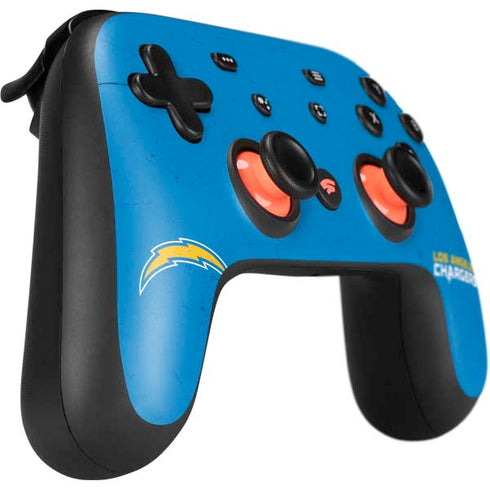NFL Los Angeles Chargers - Alternate Distressed Google Stadia Controller Skin