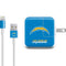 NFL Los Angeles Chargers - Alternate Distressed iPad Charger (10W USB) Skin