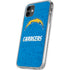 NFL Los Angeles Chargers - Alternate Distressed iPhone 11 Clear Case