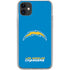 NFL Los Angeles Chargers - Alternate Distressed iPhone 11 Clear Case