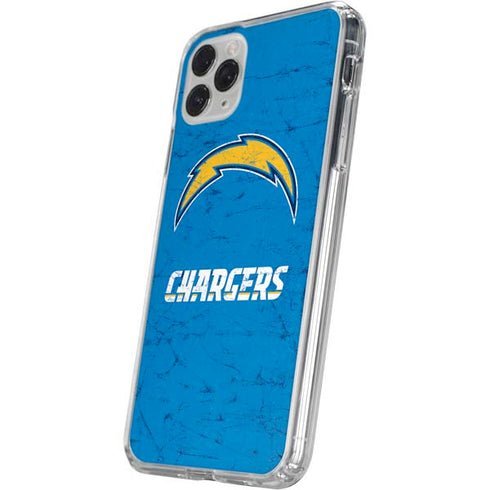 NFL Los Angeles Chargers - Alternate Distressed iPhone 11 Pro Clear Case