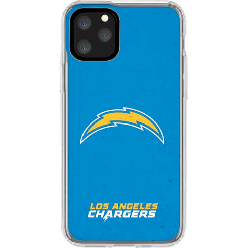 NFL Los Angeles Chargers - Alternate Distressed iPhone 11 Pro Clear Case