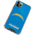 NFL Los Angeles Chargers - Alternate Distressed iPhone 11 Pro Max Clear Case