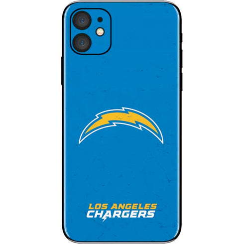 NFL Los Angeles Chargers - Alternate Distressed iPhone 11 Skin